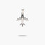 Colgante avion plata primera ley