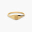 Sello infantil rectangular de oro 18K