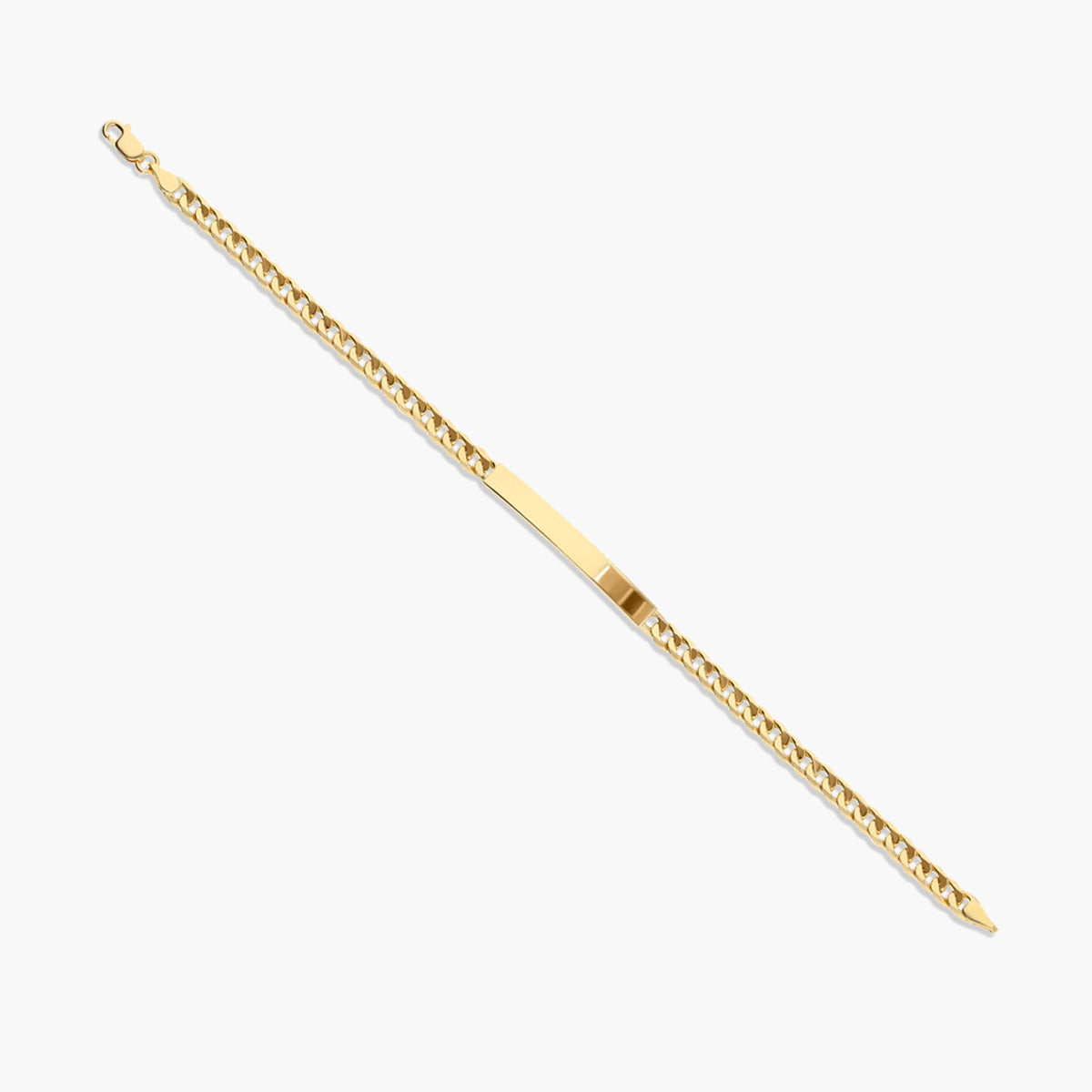 Pulsera esclava de oro 18K barbada 21 cm