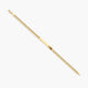 Pulsera esclava de oro 18K barbada 21 cm