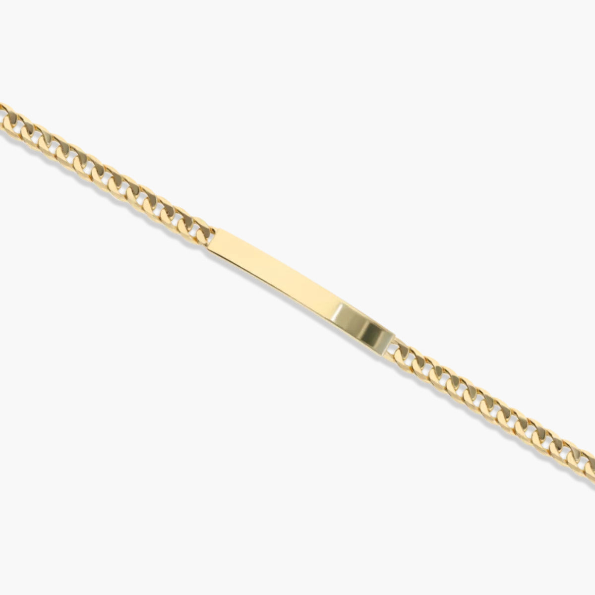Pulsera esclava de oro 18K barbada 21 cm