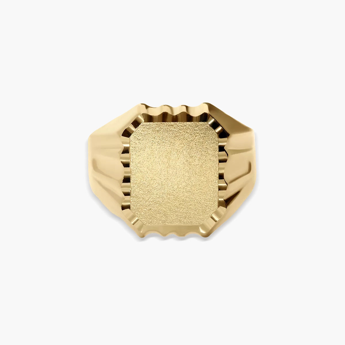 Sello hombre rectangular oro 18 quilates