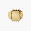 Sello hombre rectangular oro 18 quilates