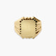 Sello hombre rectangular oro 18 quilates