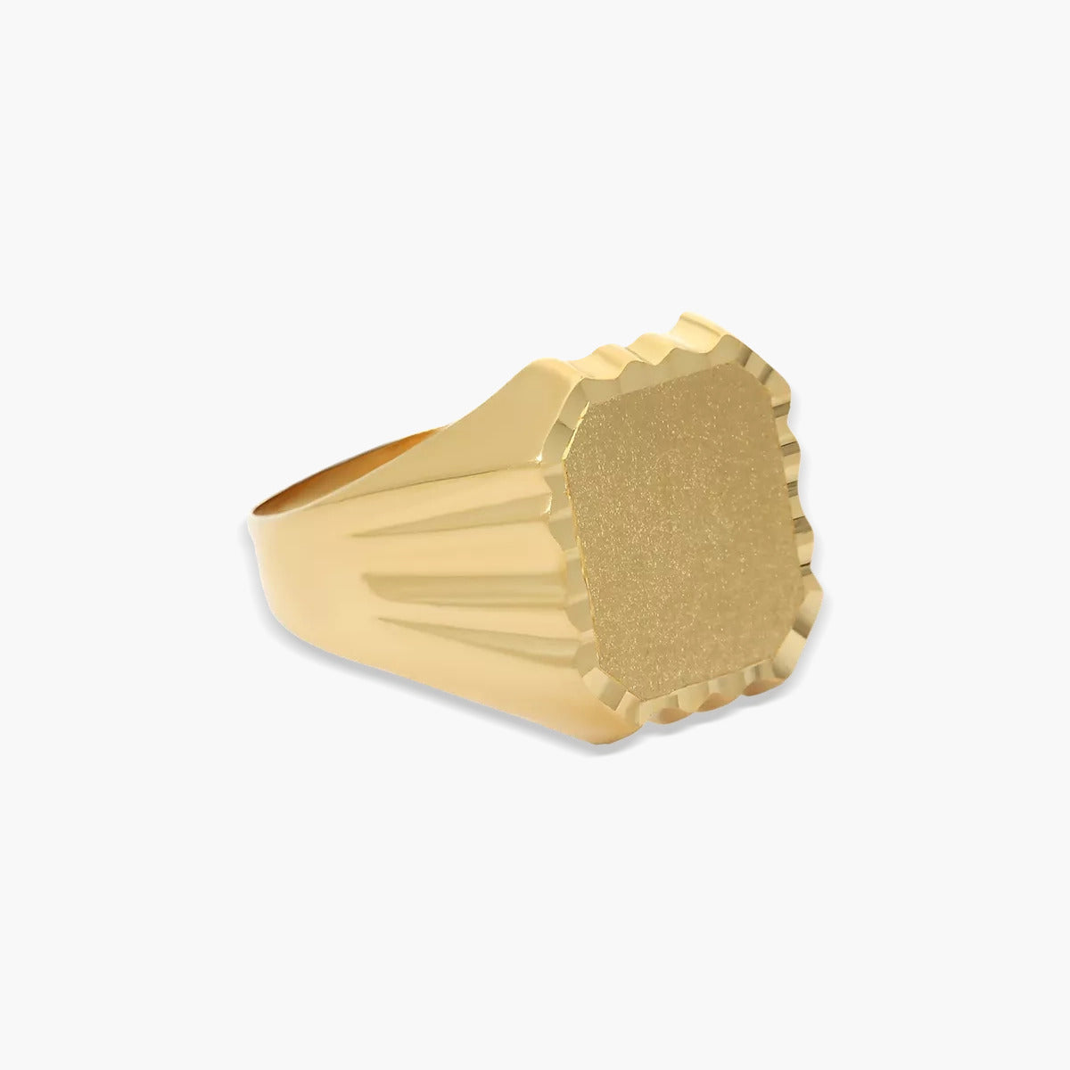 Sello hombre rectangular oro 18 quilates