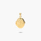 Colgante dije oval de oro 18K 24 mm