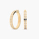 Pendientes de aro de oro bicolor 18K 30 mm MONTE CARLO
