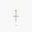 Cruz de oro 18K circonitas talla marquesa