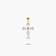 Cruz de oro 18K circonitas talla lágrima