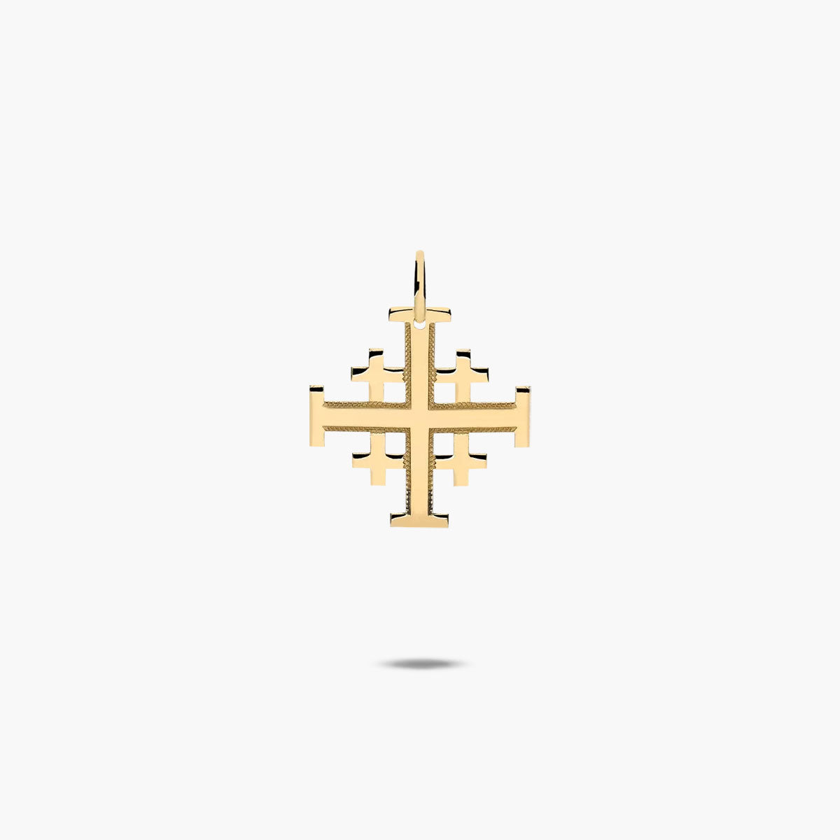 Cruz de Jerusalén de oro 18K