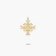Cruz de Jerusalén de oro 18K