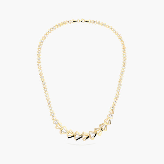 Gargantilla de oro bicolor 18K 43 cm CINCINNATI