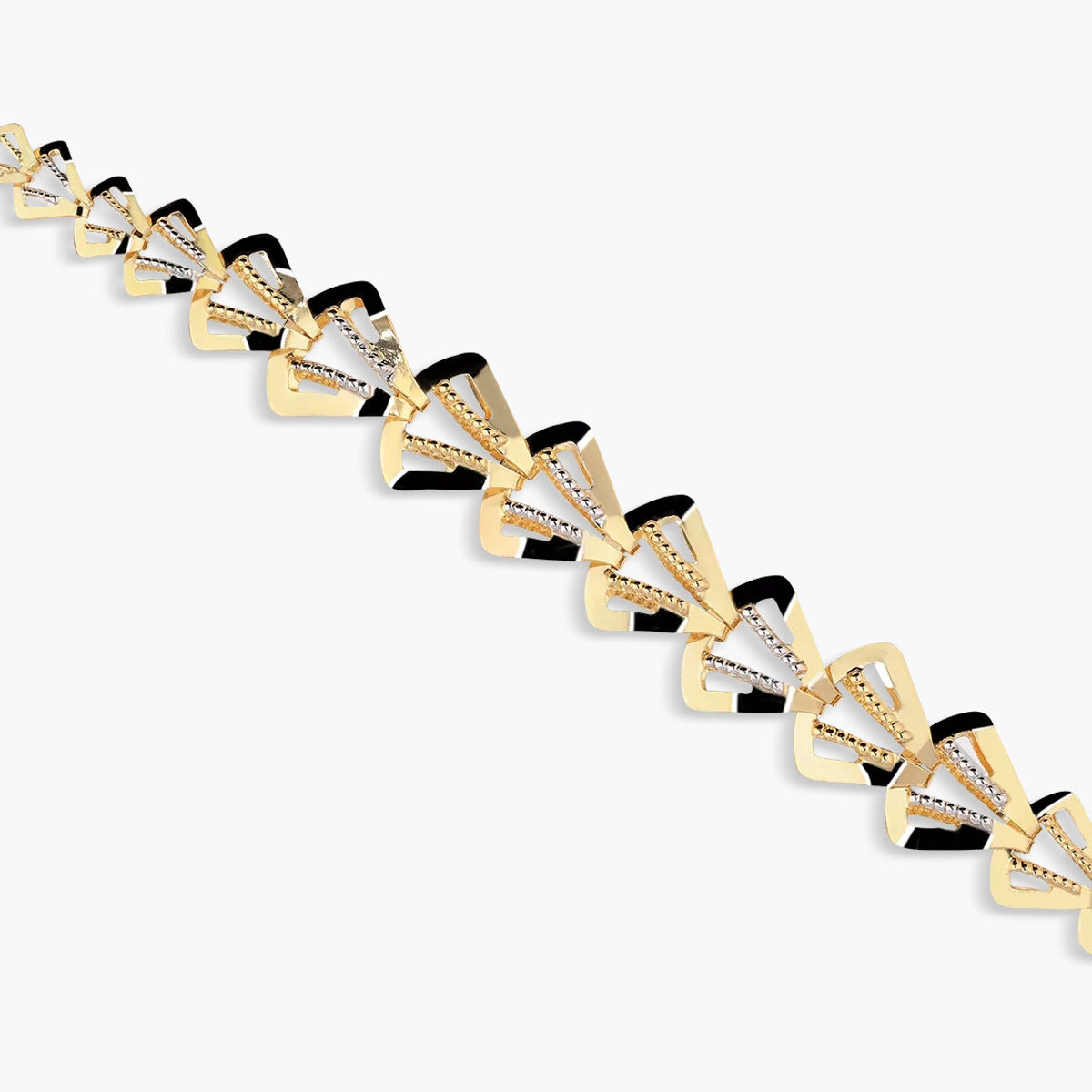 Gargantilla de oro bicolor 18K 43 cm CINCINNATI