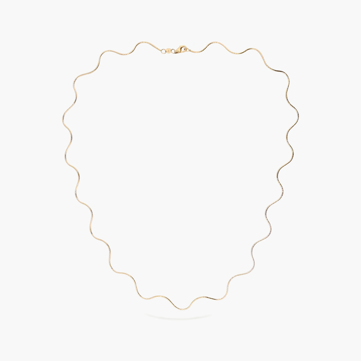Gargantilla onda de oro 18K 42-45 cm