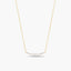 Collar de oro 18K circonitas 23 mm