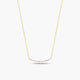 Collar de oro 18K circonitas 23 mm