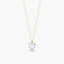 Collar corazón de oro 18K circonita 6 mm FANCY LOVE