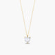 Collar corazón de oro 18K circonita 6 mm FANCY LOVE