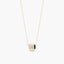 Collar de oro 18K circonita 6 mm