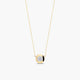 Collar de oro 18K circonita 6 mm