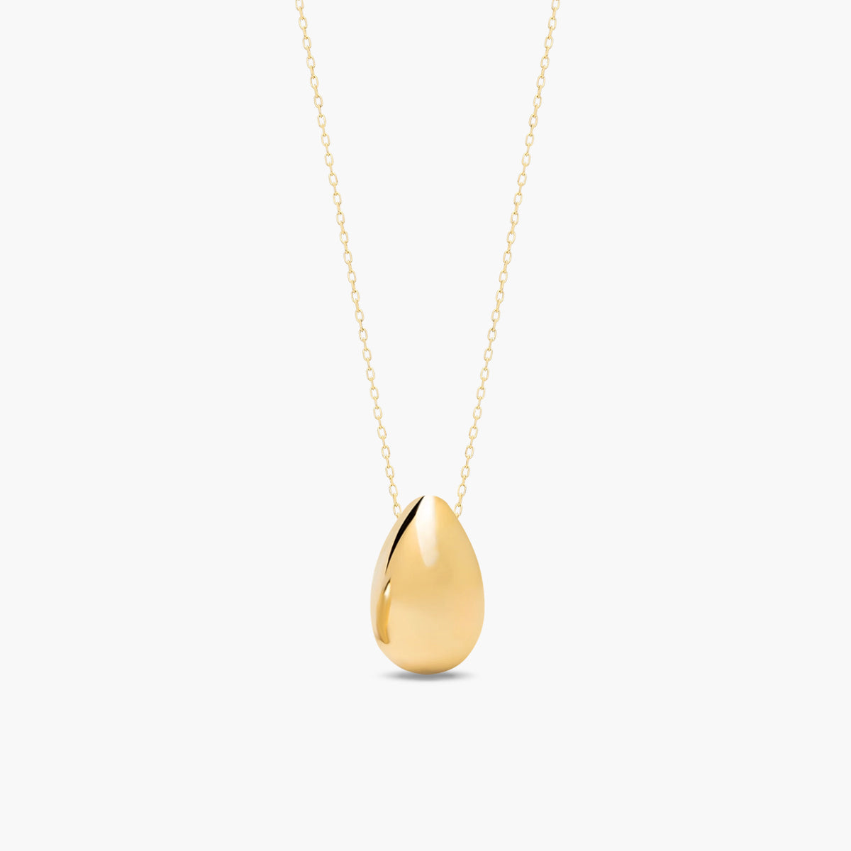 Collar gota de oro 18K 14 mm