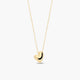 Collar corazón de oro 18K 9 mm