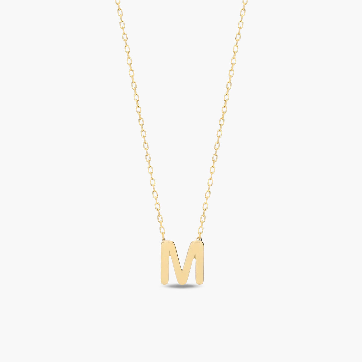 Collar de oro 18K M MY LETTER