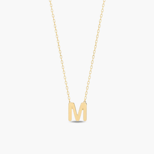 Collar de oro 18K M MY LETTER