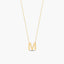 Collar de oro 18K M MY LETTER