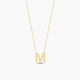 Collar de oro 18K M MY LETTER