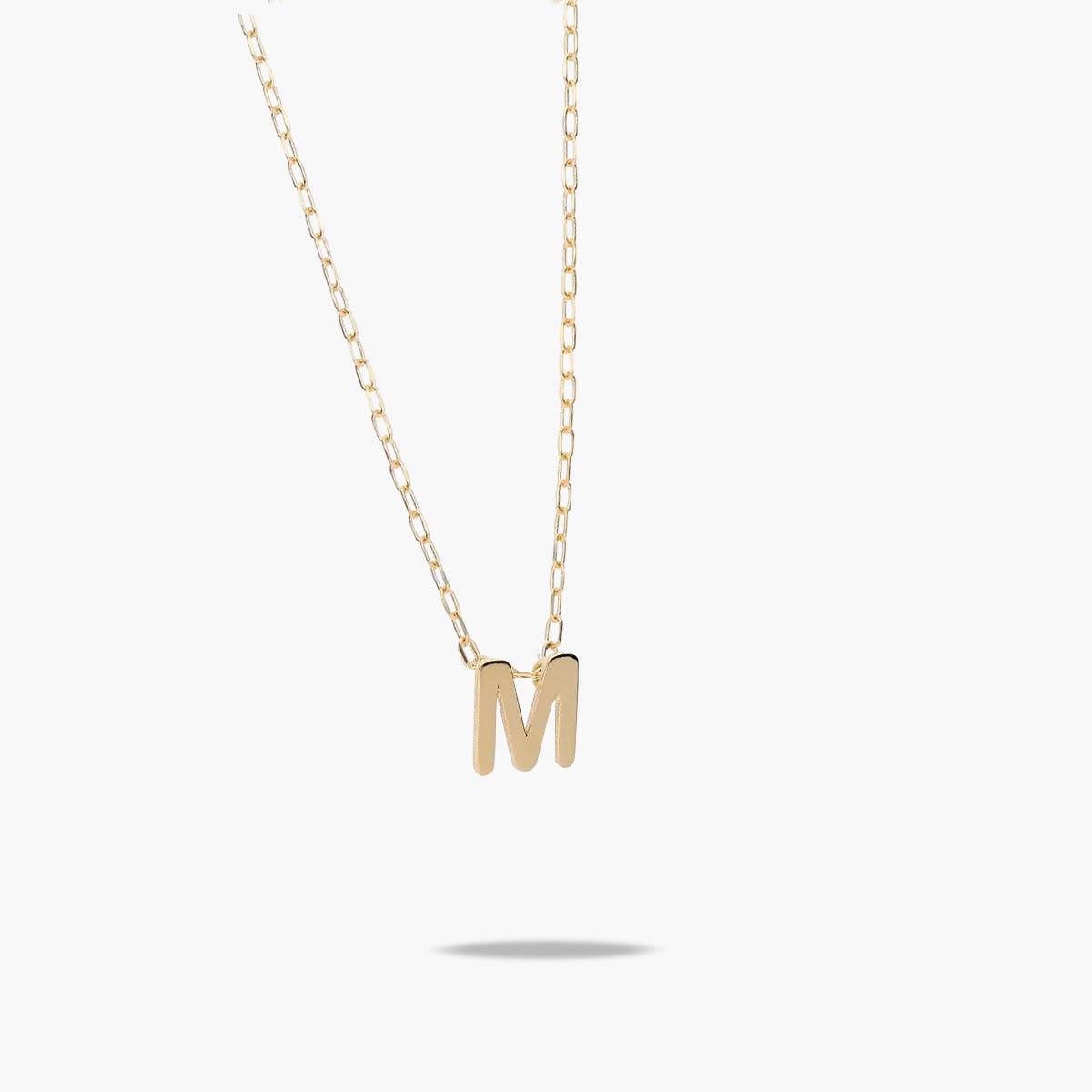 Collar de oro 18K M MY LETTER
