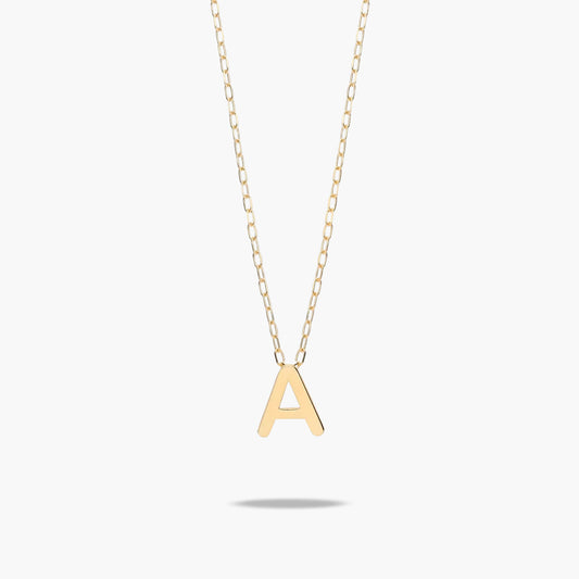 Collar de oro 18K A MY LETTER