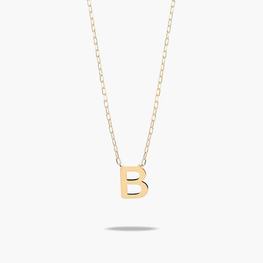 Collar de oro 18K B MY LETTER