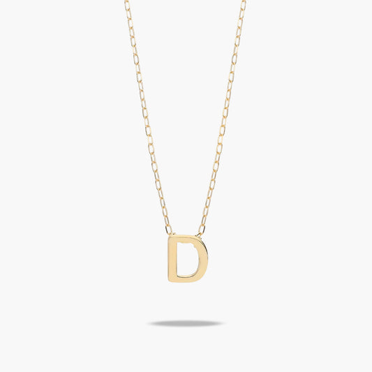 Collar de oro 18K D MY LETTER