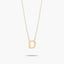 Collar de oro 18K D MY LETTER