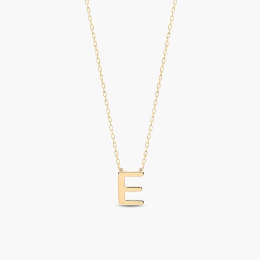 Collar de oro 18K E MY LETTER