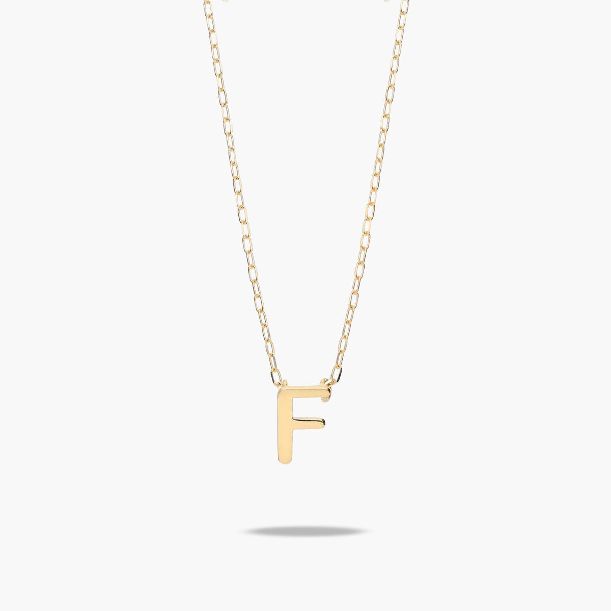 Collar de oro 18K F MY LETTER