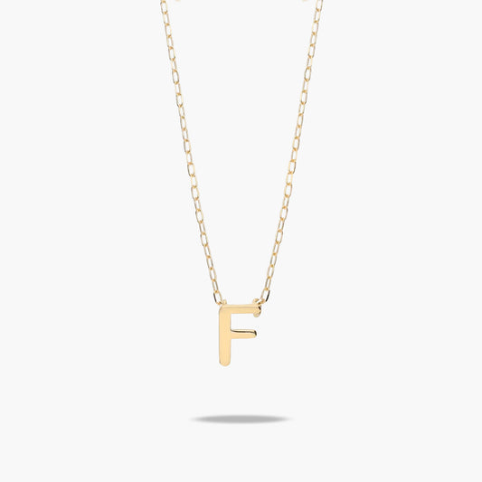Collar de oro 18K F MY LETTER