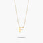 Collar de oro 18K F MY LETTER