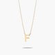 Collar de oro 18K F MY LETTER