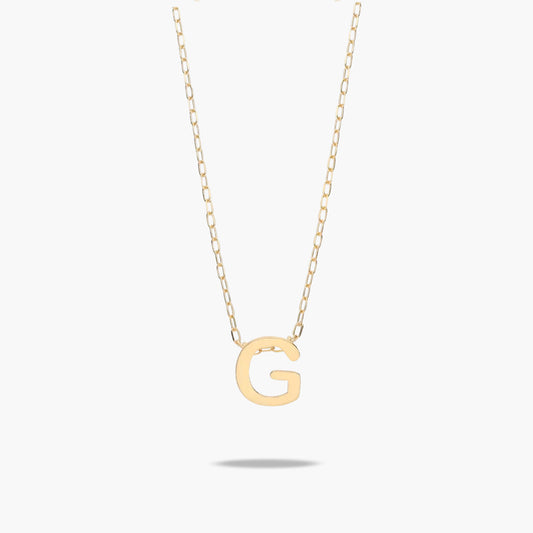 Collar de oro 18K G MY LETTER