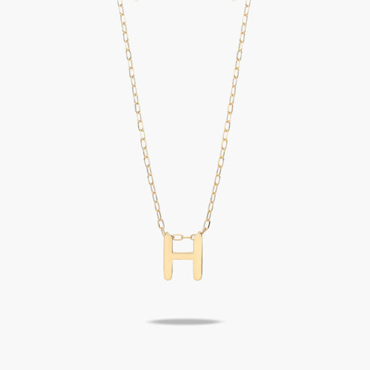 Collar de oro 18K H MY LETTER