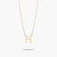 Collar de oro 18K H MY LETTER