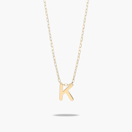 Collar de oro 18K K MY LETTER