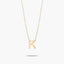 Collar de oro 18K K MY LETTER