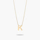 Collar de oro 18K K MY LETTER