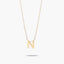 Collar de oro 18K N MY LETTER