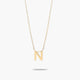 Collar de oro 18K N MY LETTER