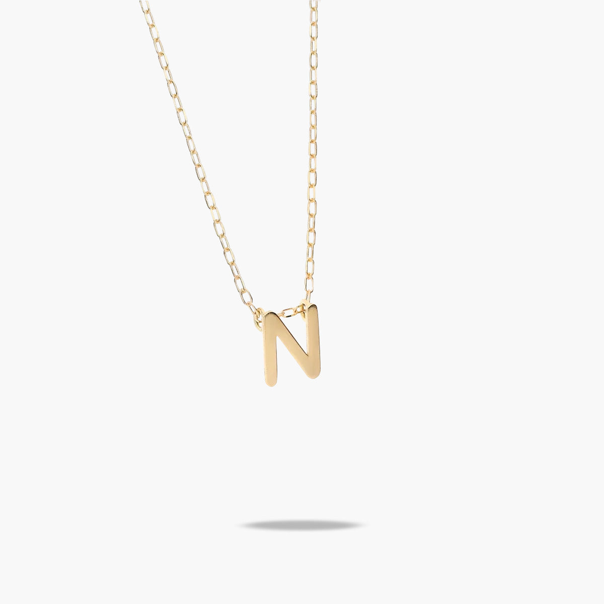 Collar de oro 18K N MY LETTER