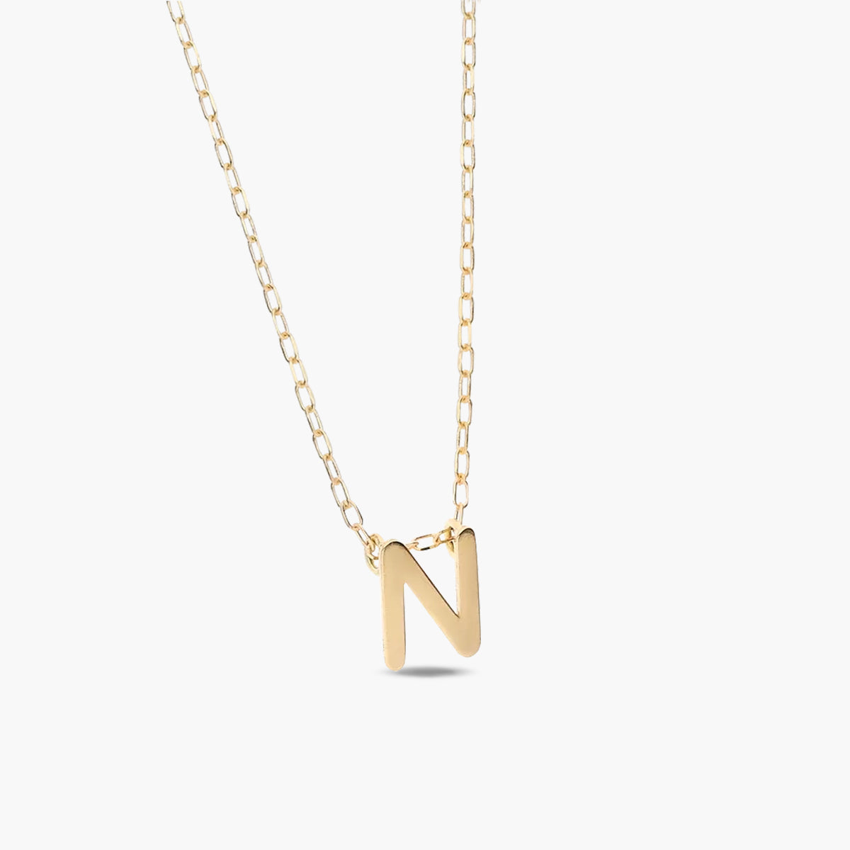Collar de oro 18K N MY LETTER
